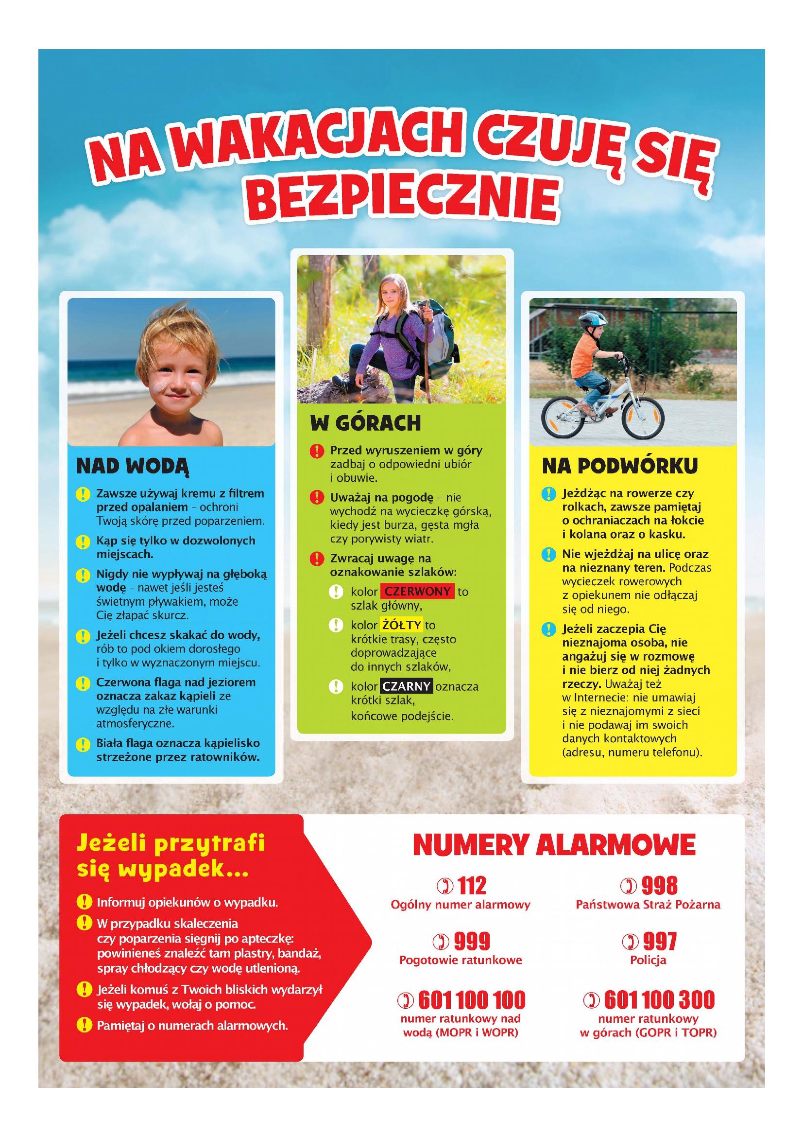 Bezpieczne wakacje